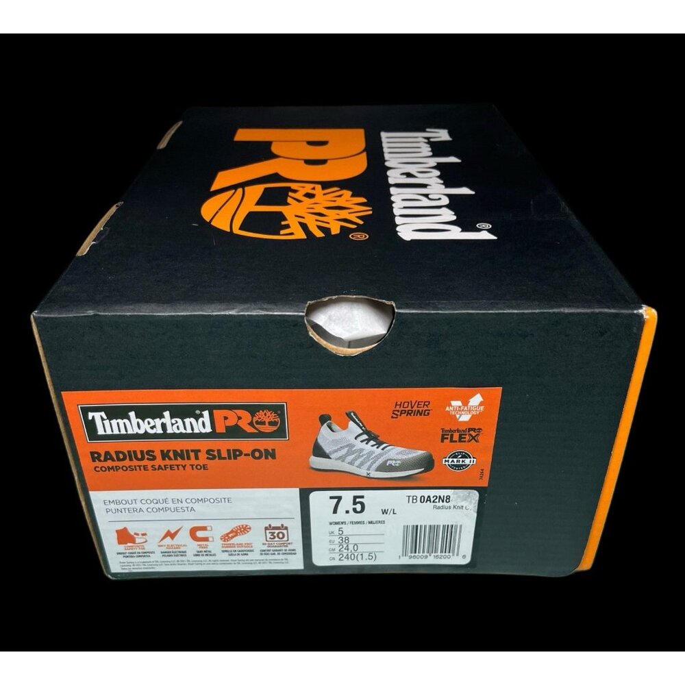 Timberland PRO Womens Radius Knit Slip-On White Safety Shoes Size 7.5 - Picture 8 of 8